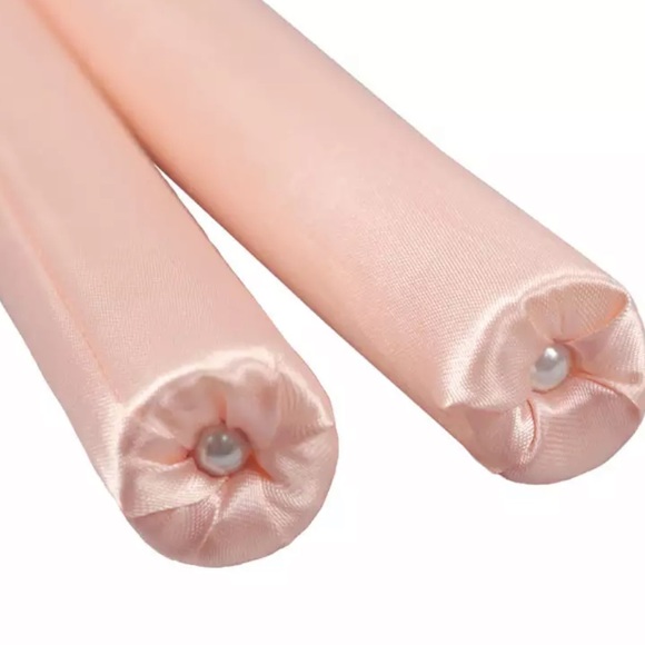 Hair curling heatless rod headband silk with 2 scrunchies wavy curly no damage - Picture 8 of 11